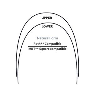 archi cu-niti naturalform inferiore (solo pack dental)